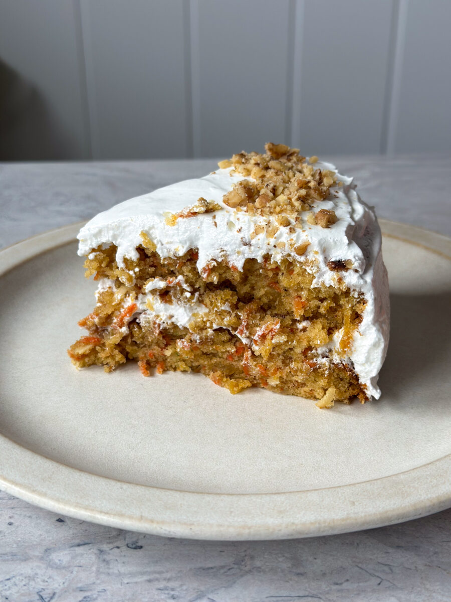 carrot cake and cream cheese frosting