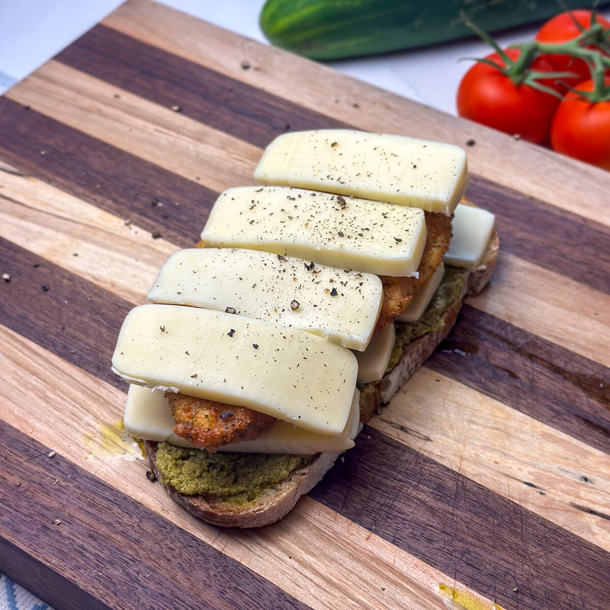 Form the sandwich & bake...