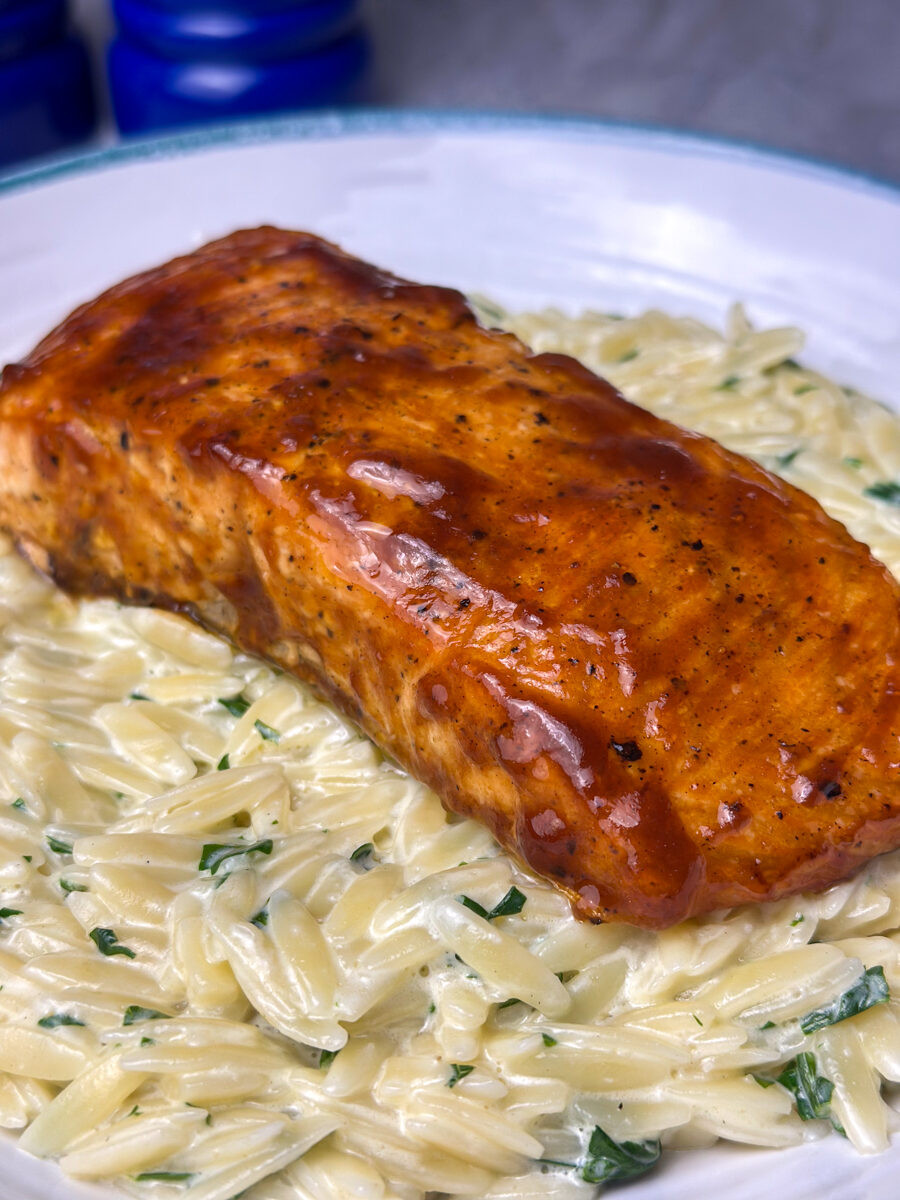 brown sugar soy glazed salmon