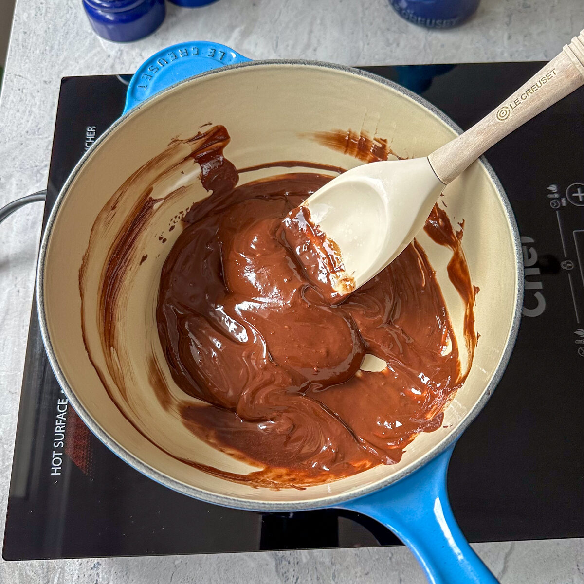 melt together the chocolate & butter!