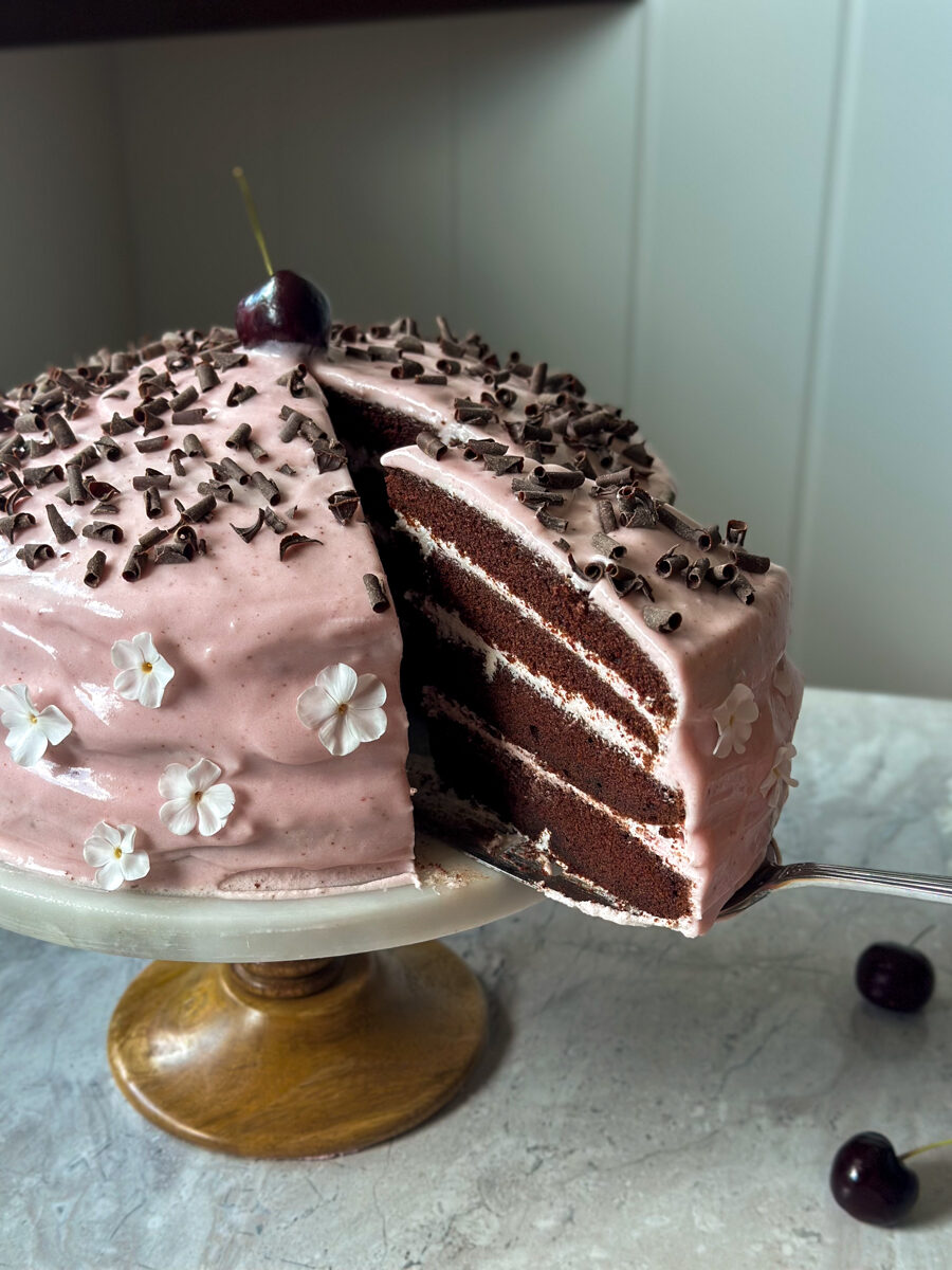 cherry chocolate cake