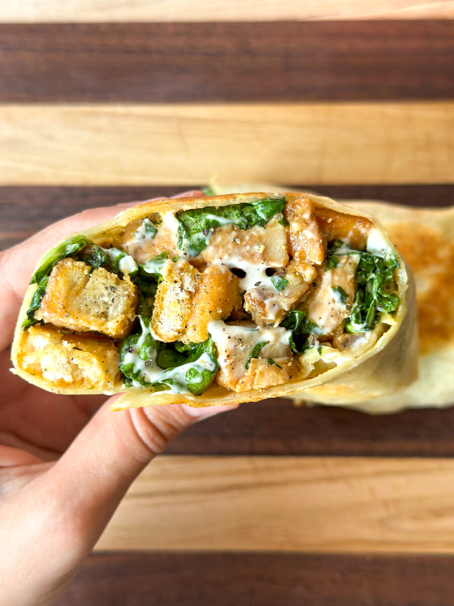 crispy chicken wrap