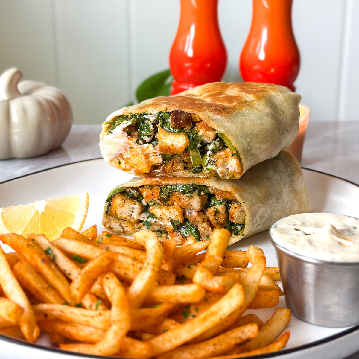 crispy chicken wrap