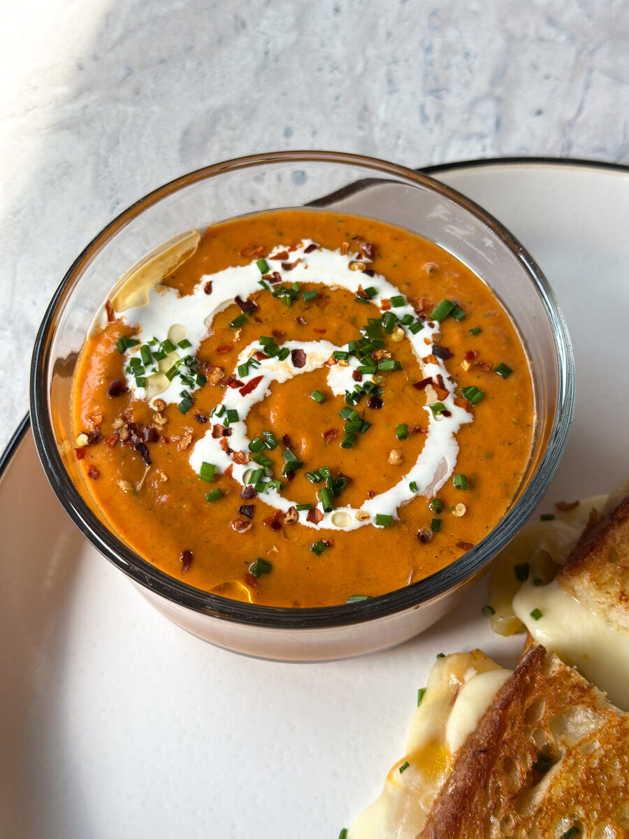 tomato soup grilled cheese