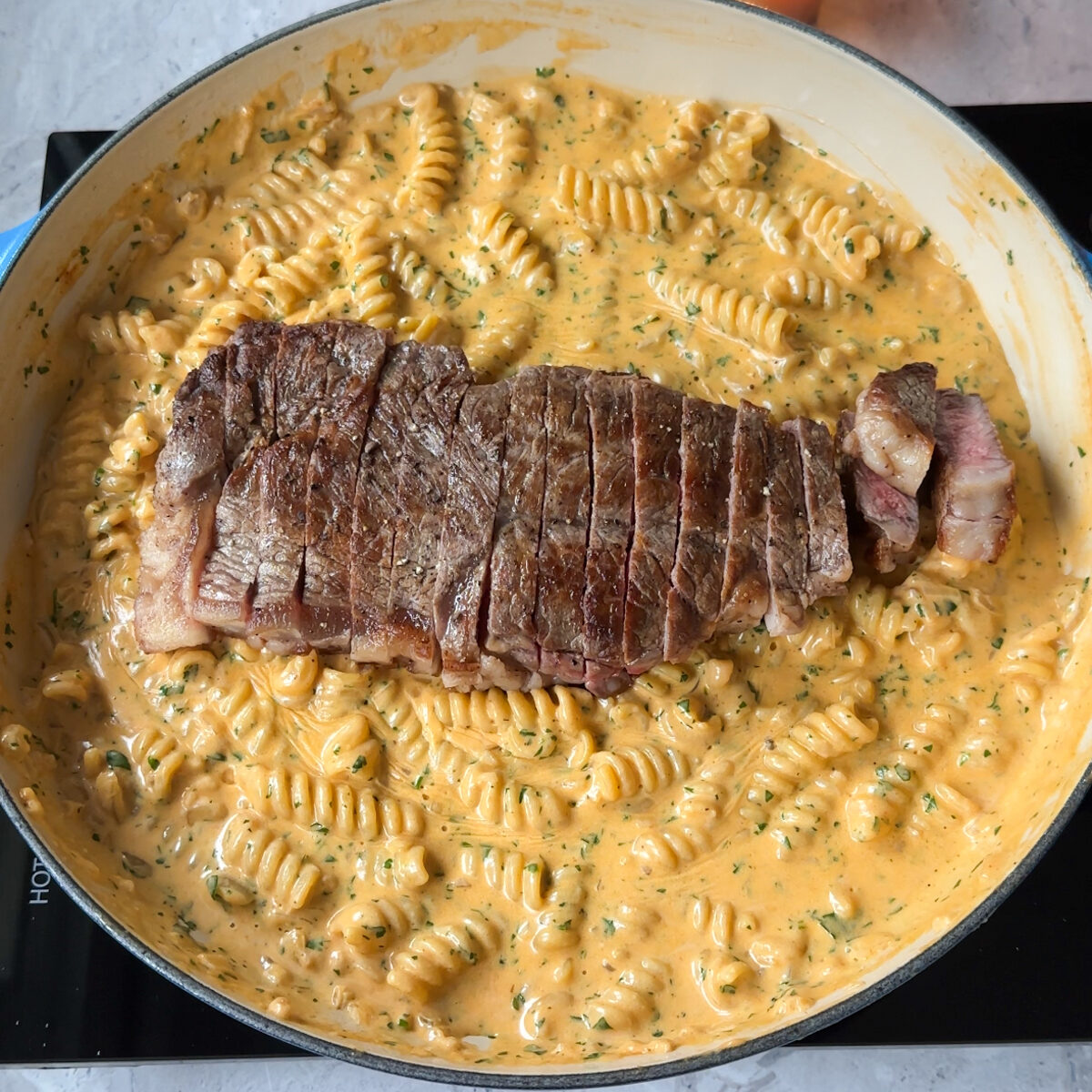 Top with steak & enjoy!!