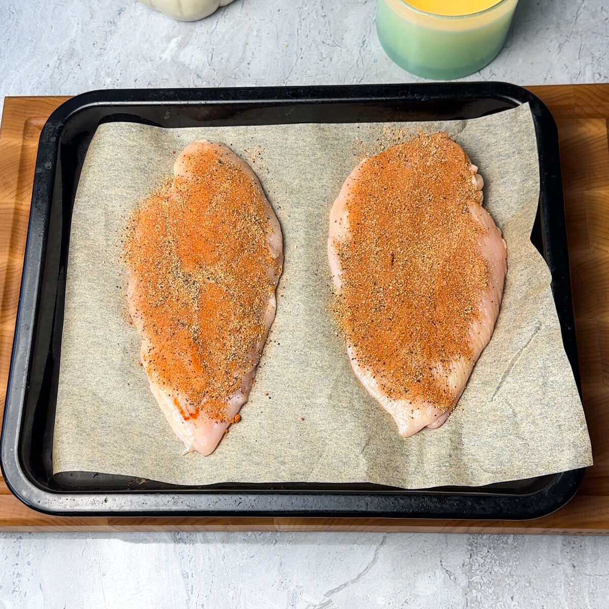 Season the chicken breast!