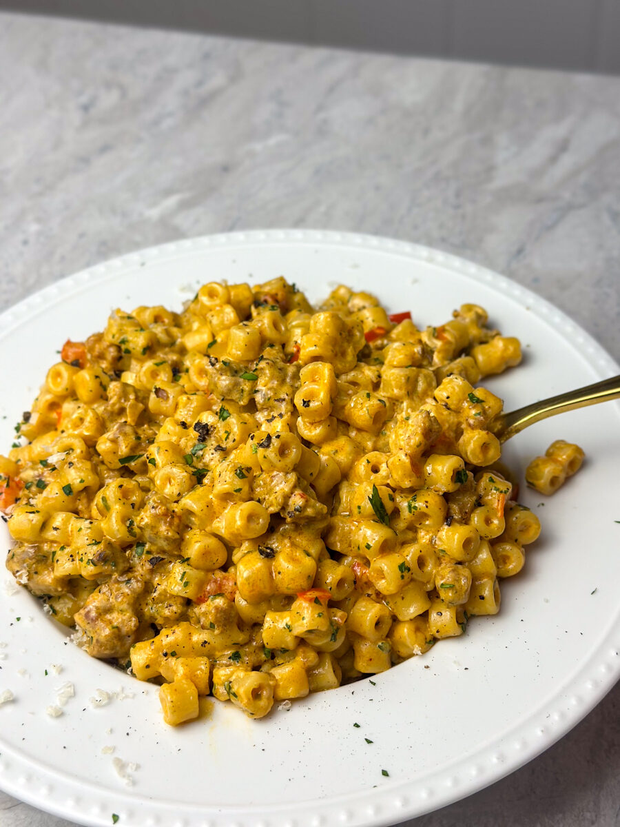 Chorizo sausage pasta