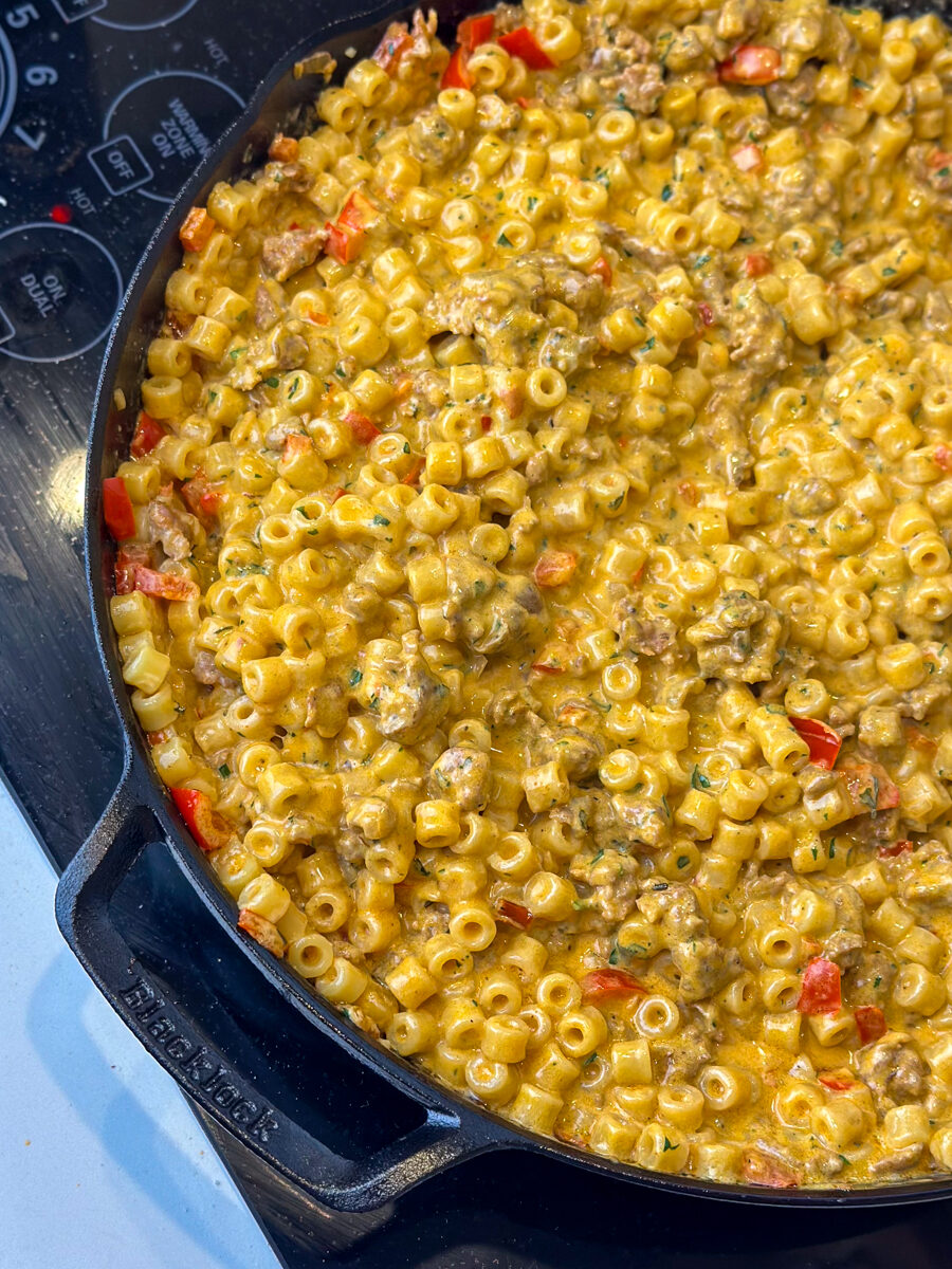 Chorizo sausage pasta