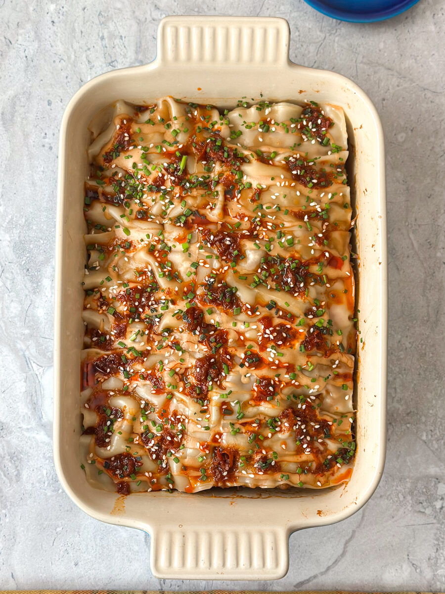 dumpling lasagna