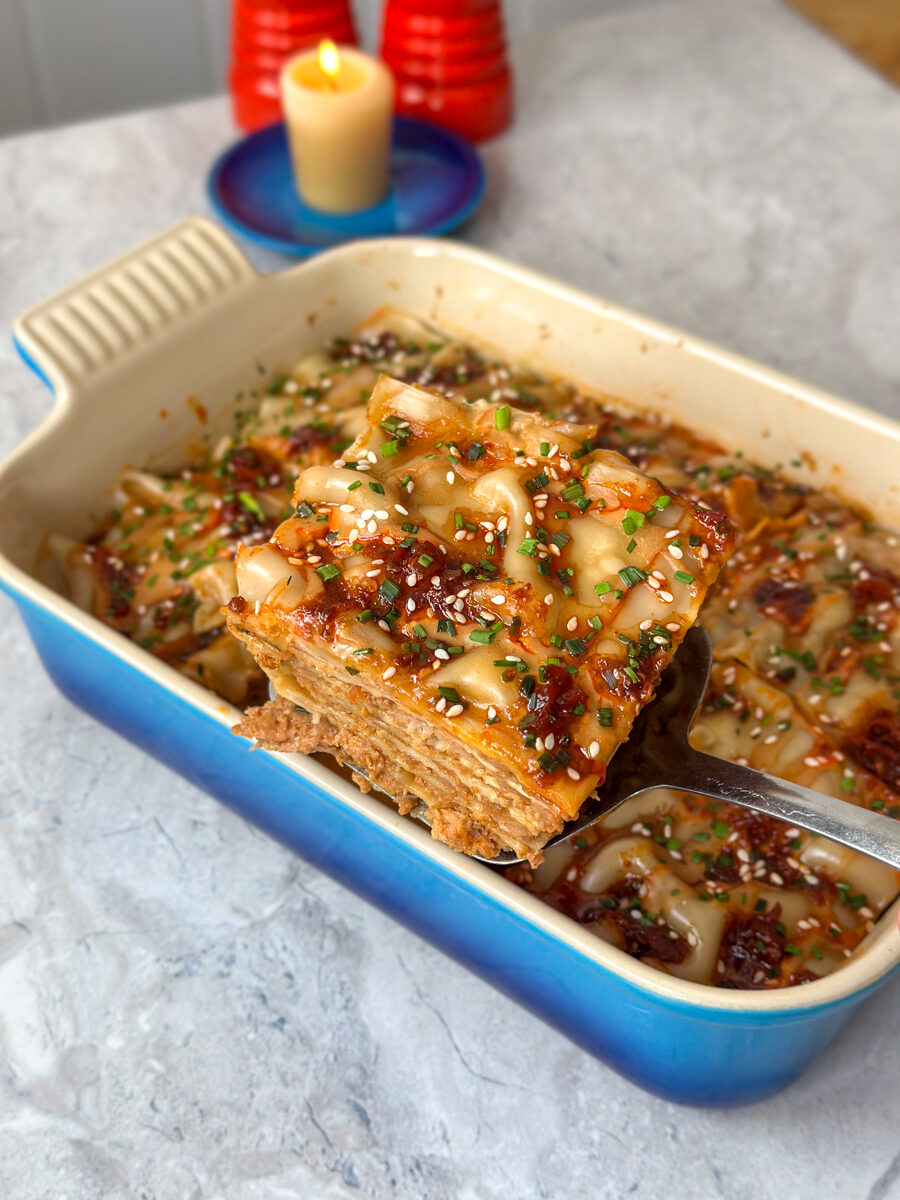dumpling lasagna