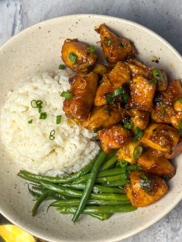 honey garlic chicken bites