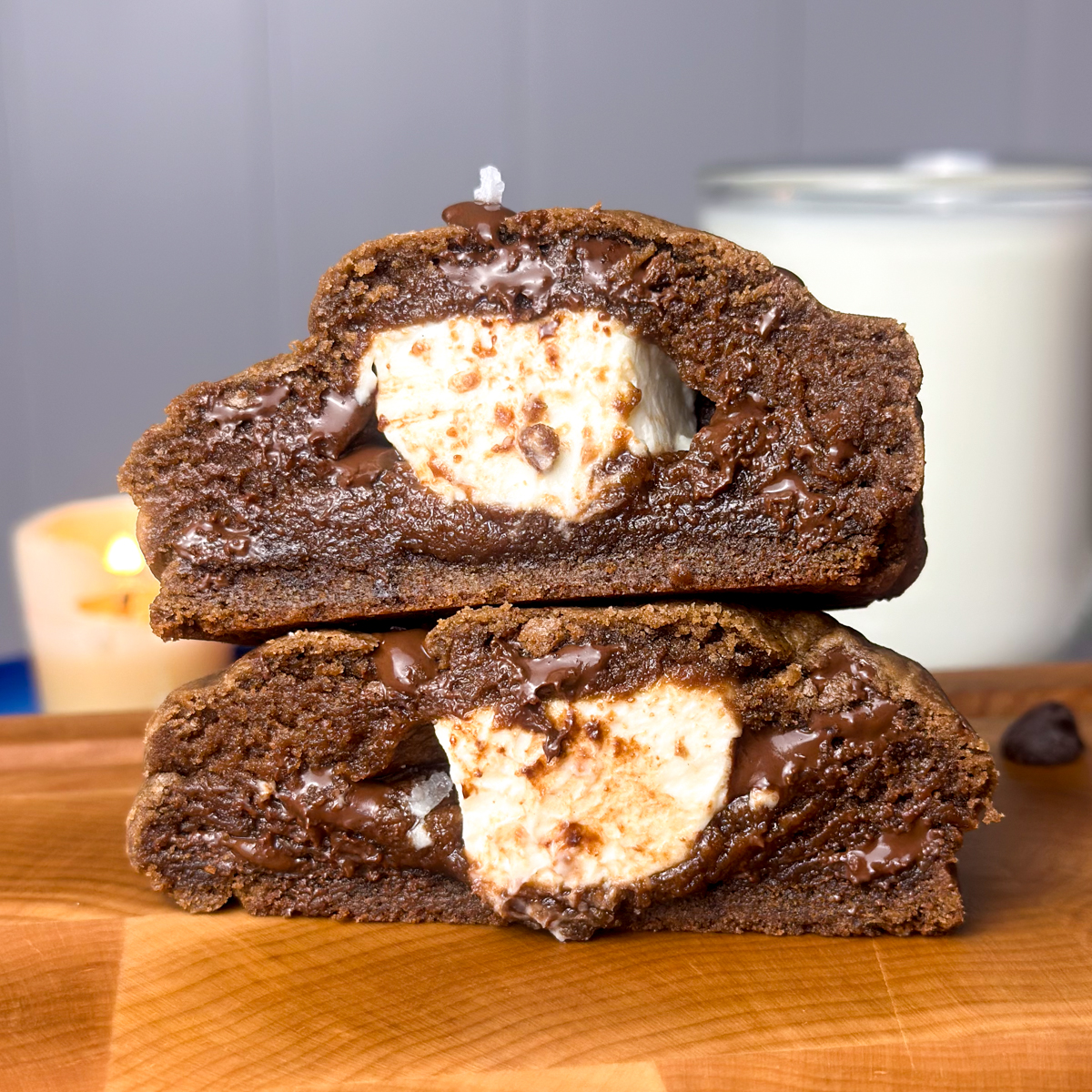 Chocolate cheesecake cookies