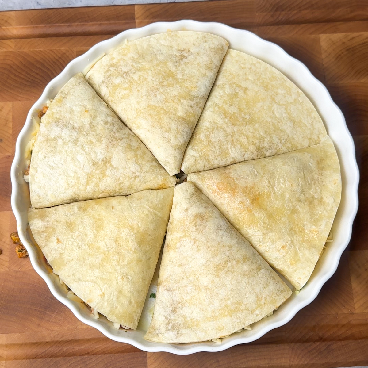 Roll each half tortilla with the meat mixture & cheese!