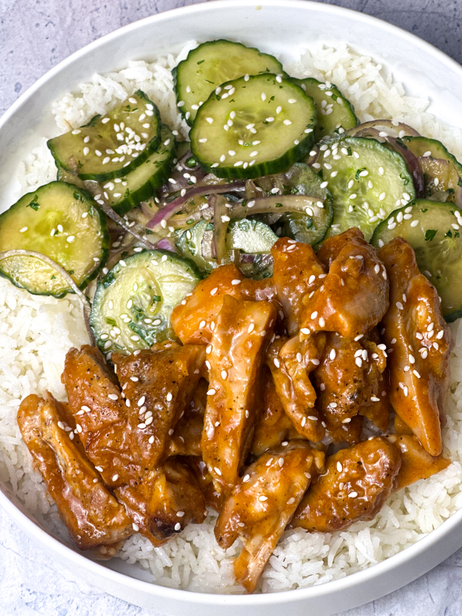 Spicy chicken bowl