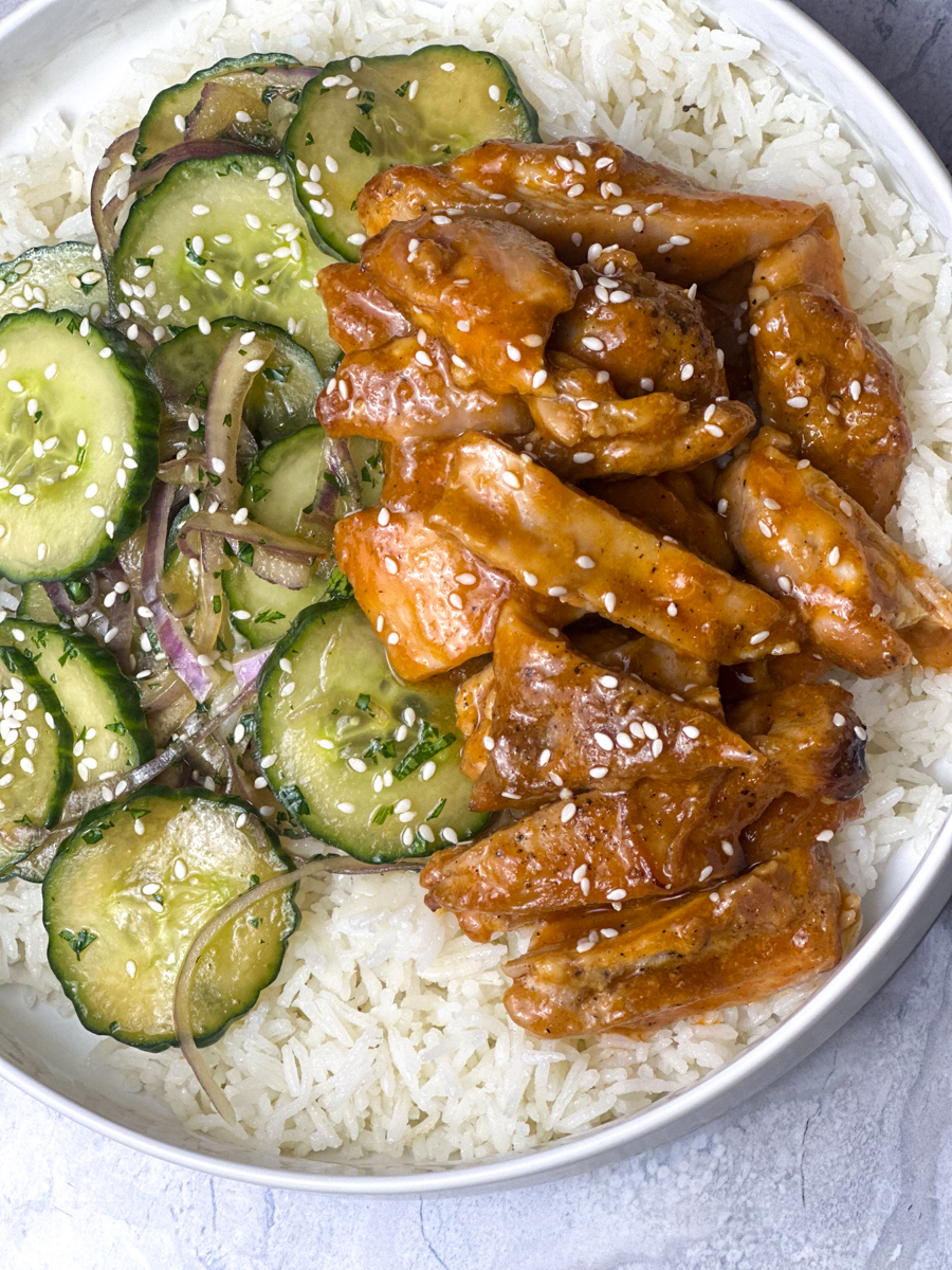 Spicy chicken bowl