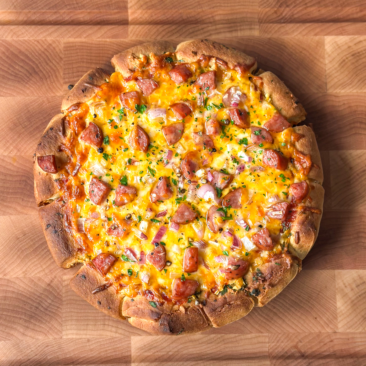 deep dish pizza