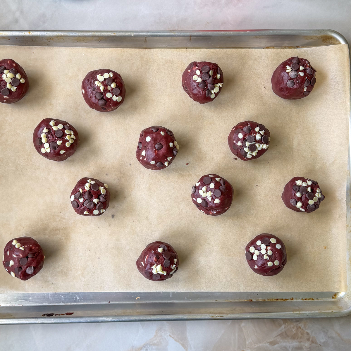 Arrange on a baking sheet & bake for 12 minutes!