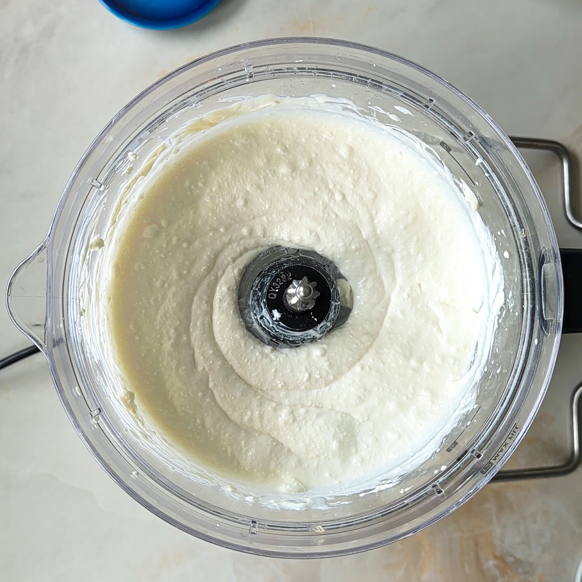 Prepare the pasta salad sauce, blend together!