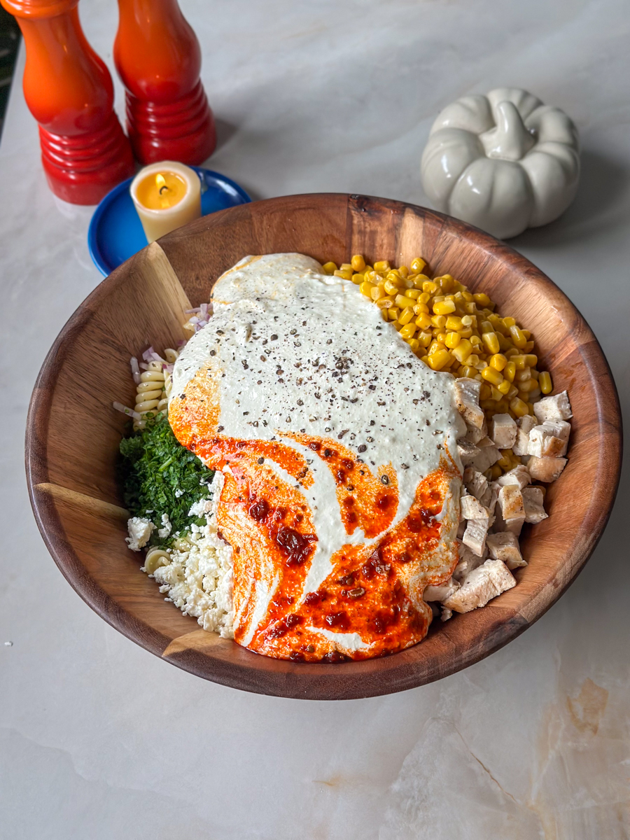 street corn pasta salad