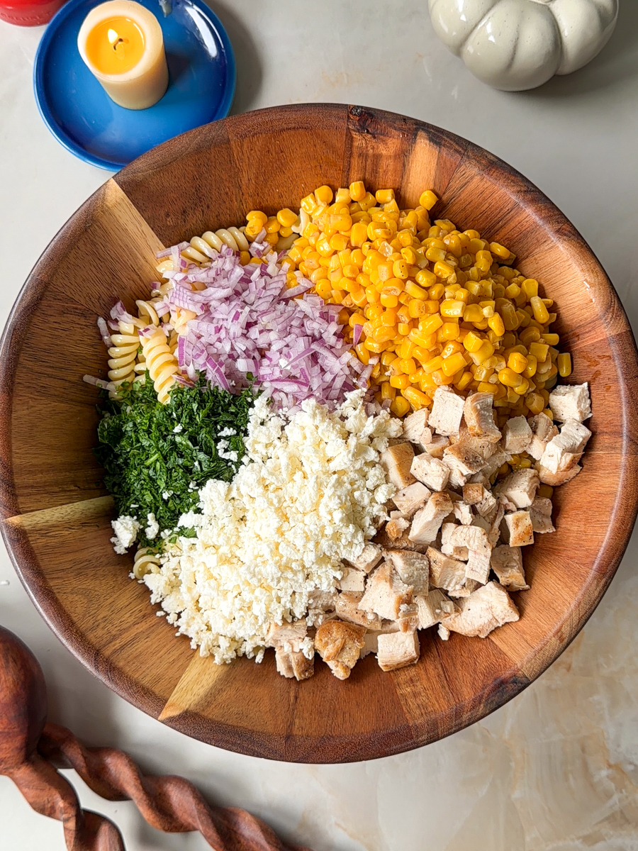 street corn pasta salad