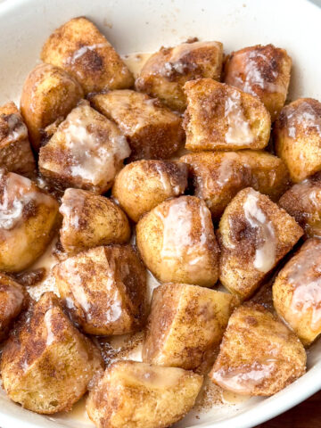 cinnamon roll bites