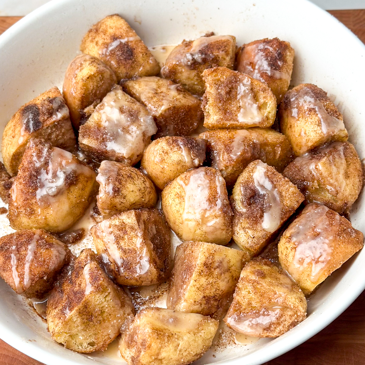 cinnamon roll bites