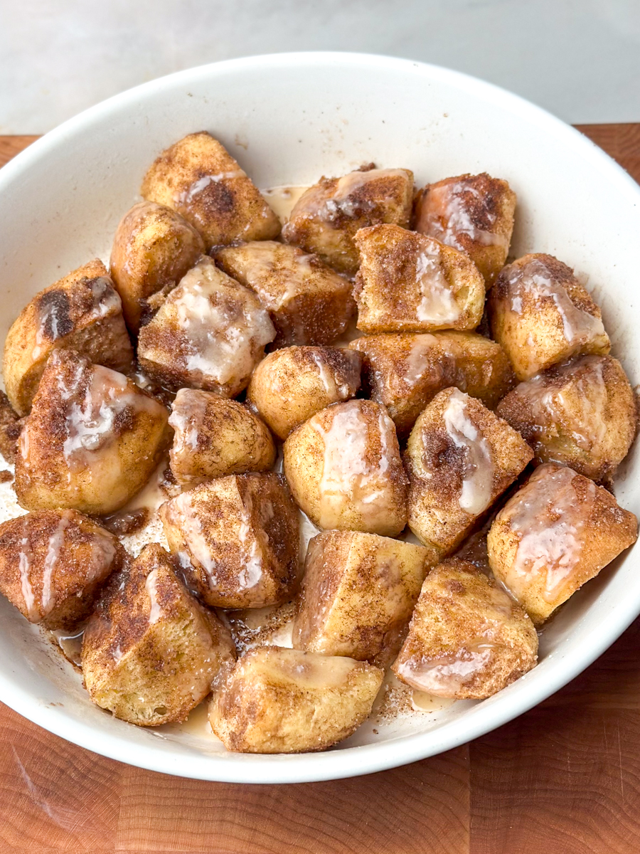 cinnamon roll bites