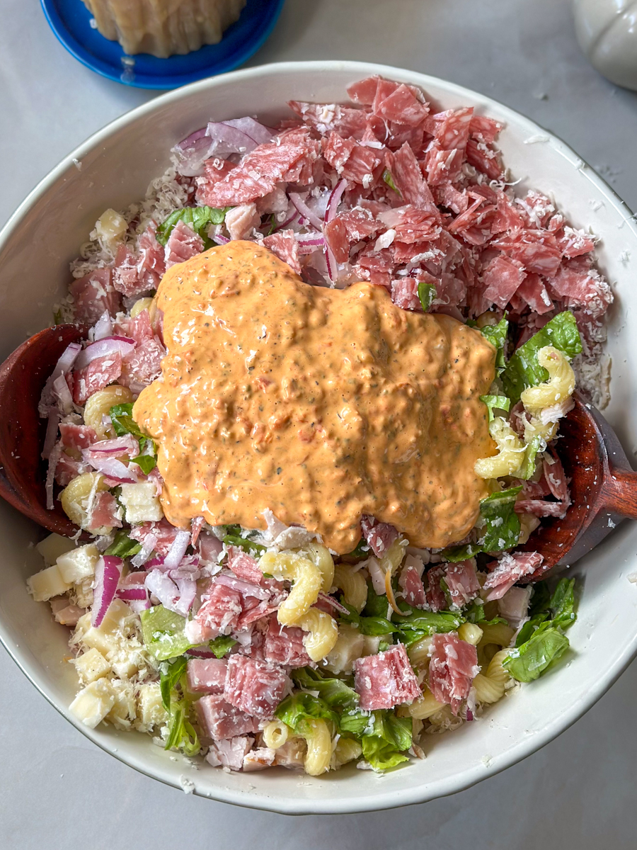 Grinder pasta salad