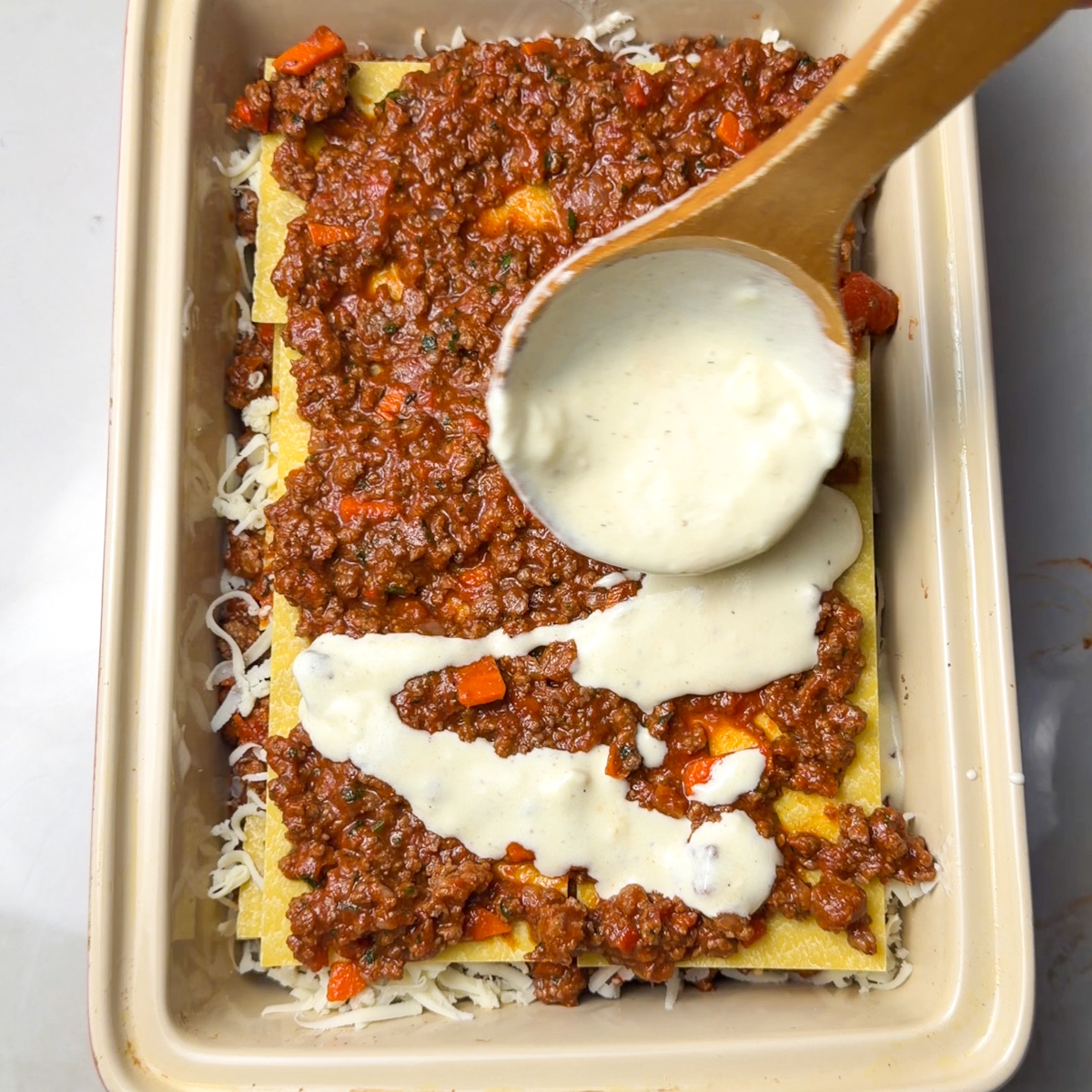Layer everything together in a baking tray & bake!