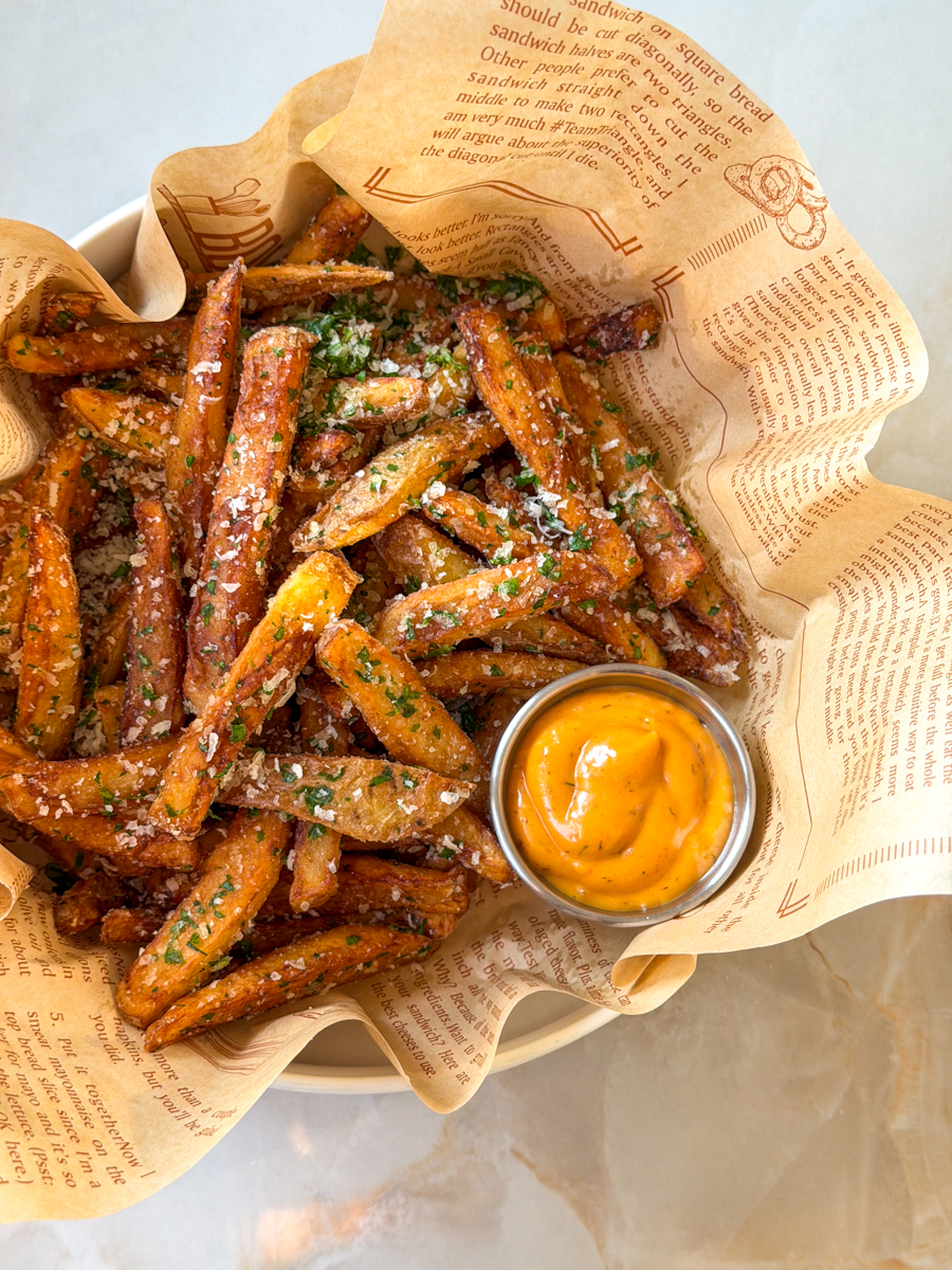 garlic parmesan french fries