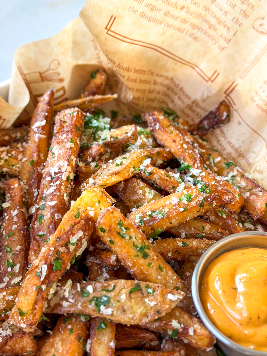 garlic parmesan french fries