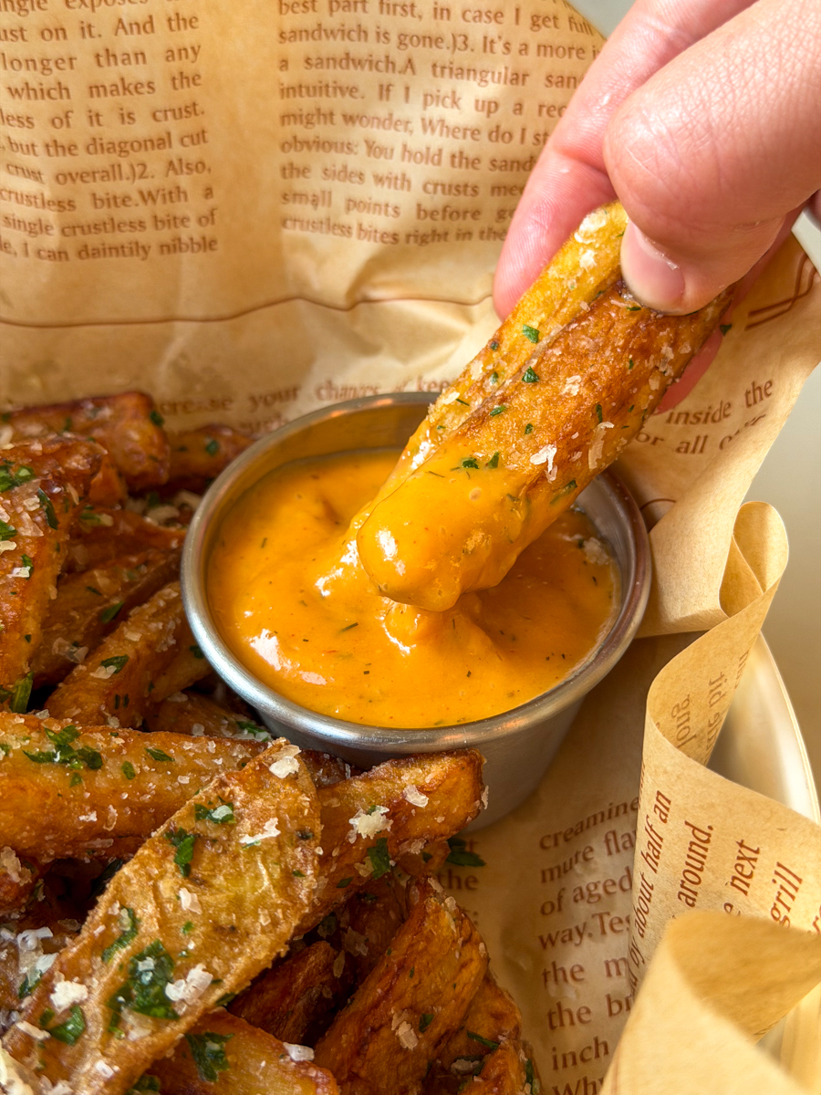 garlic parmesan french fries