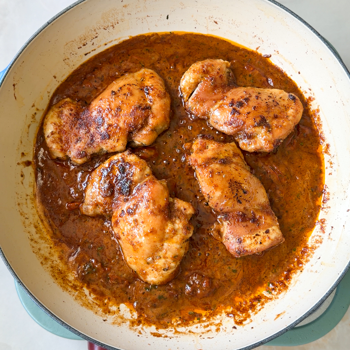 Add the chicken back in!