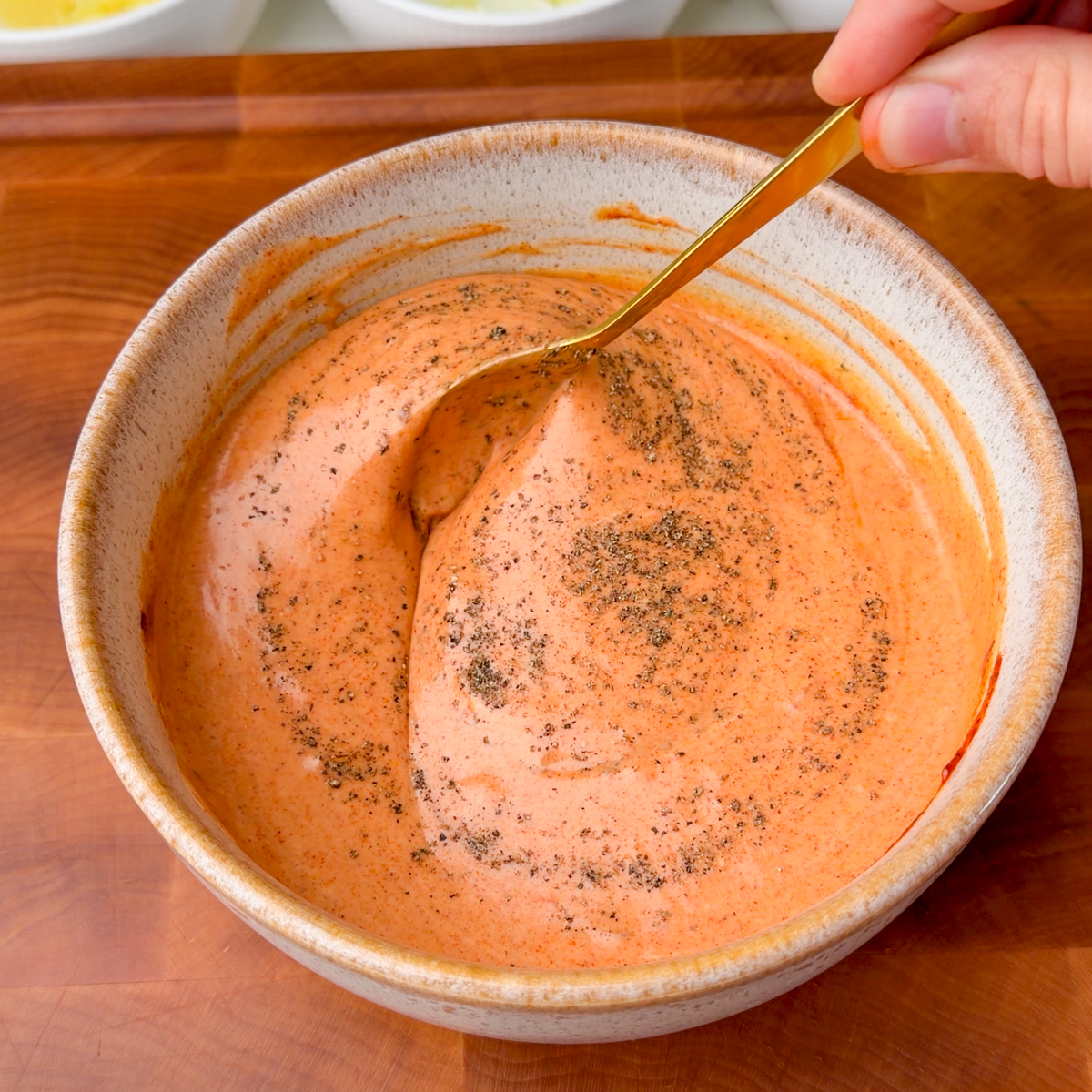Make the quick & easy yum yum sauce!