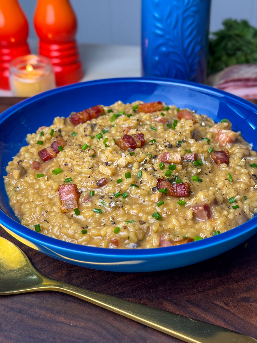 bacon risotto