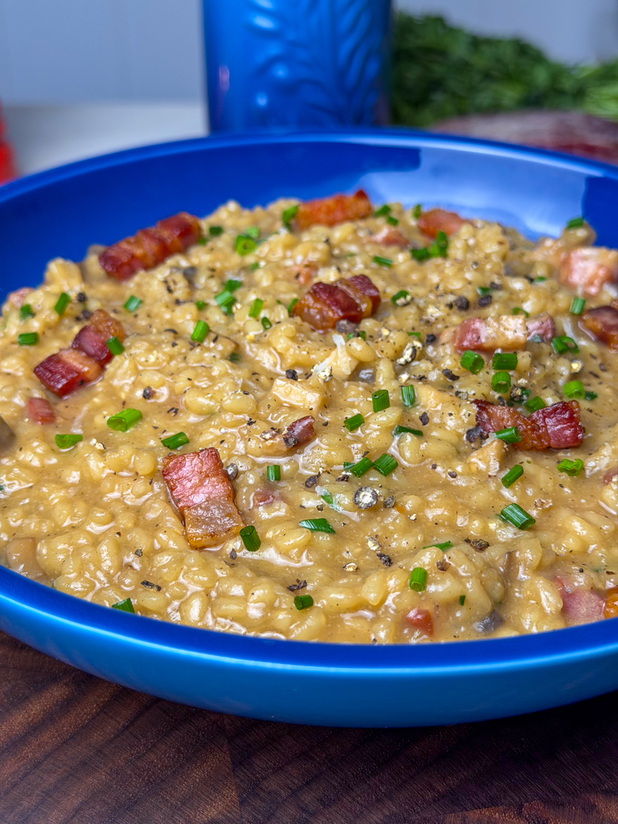 bacon risotto