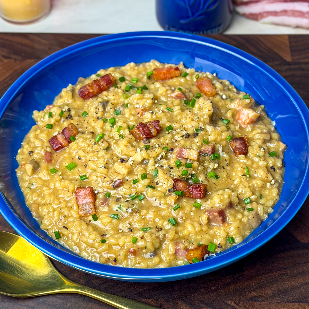 bacon risotto