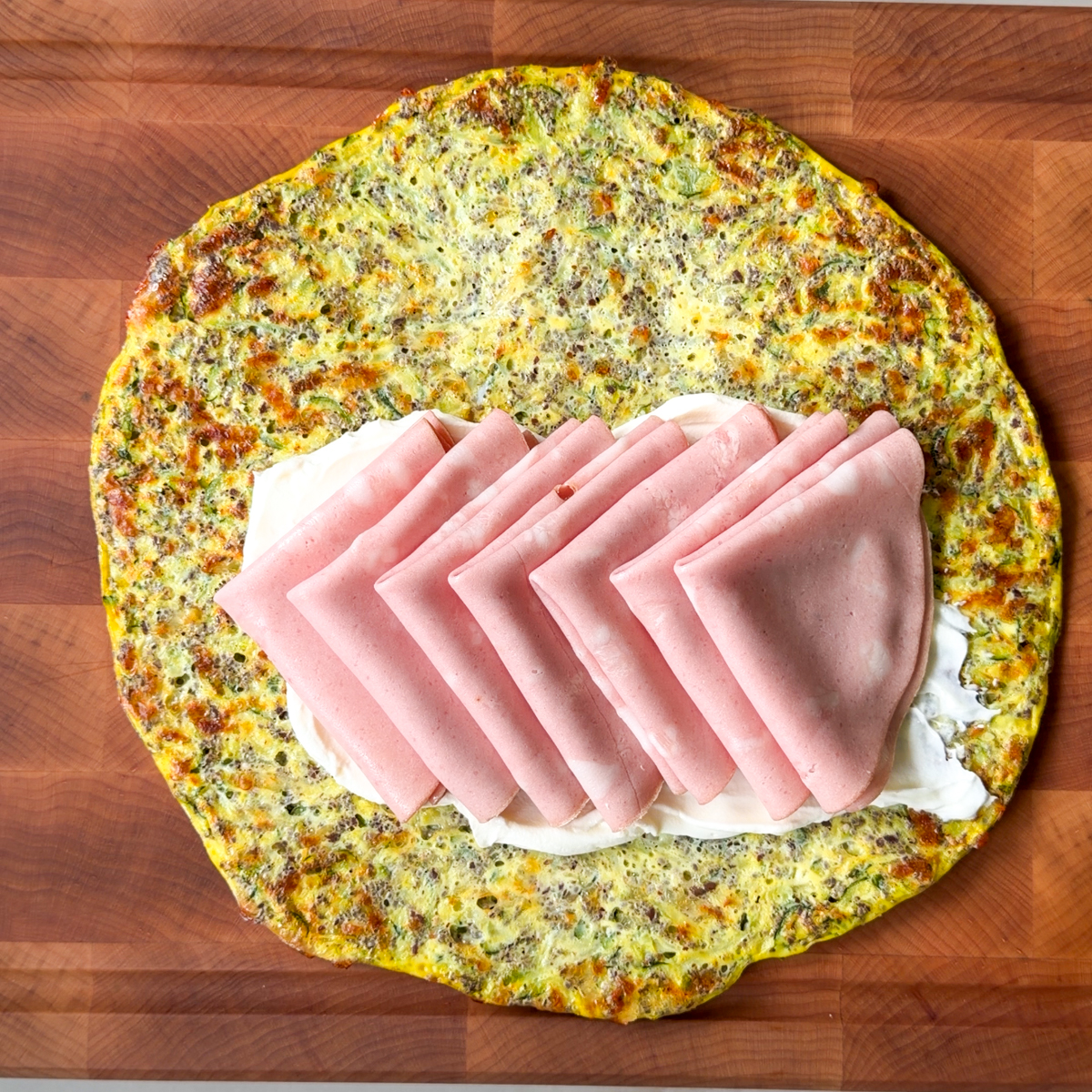 Add all the toppings & wrap like a burrito!