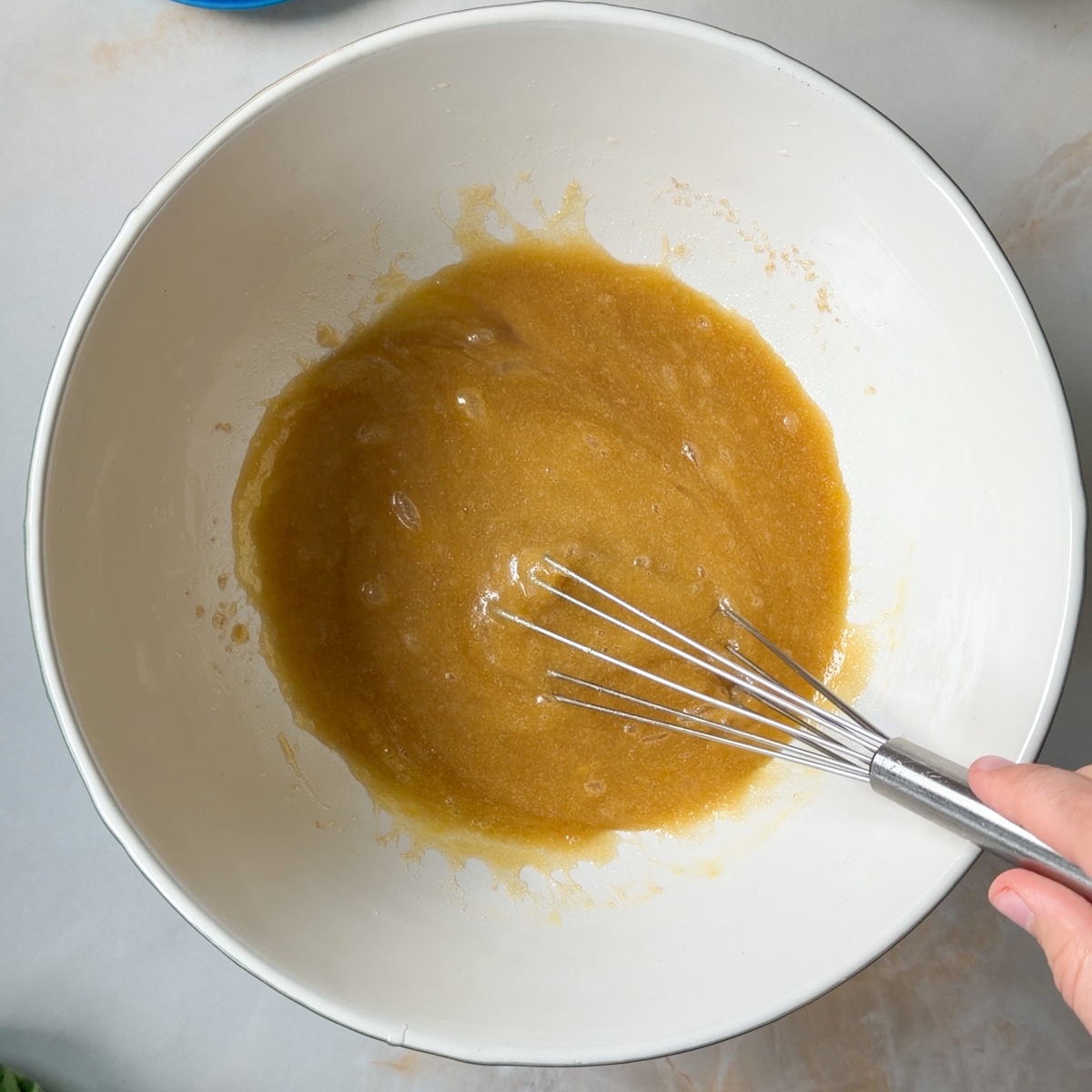 In a big bowl combine all the wet ingredients!