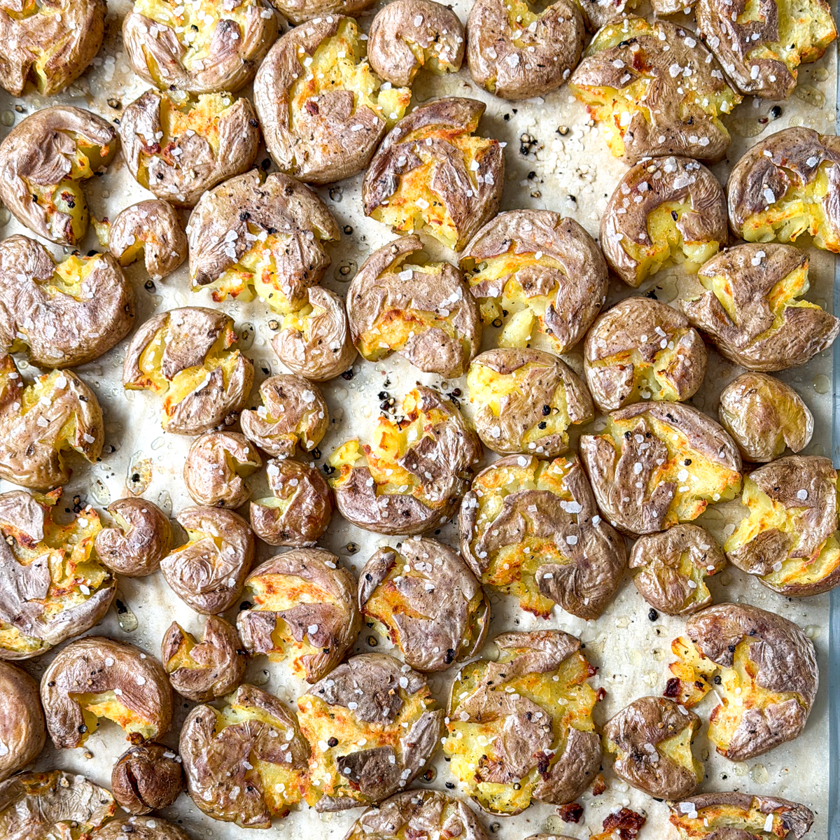crispy smashed potatoes