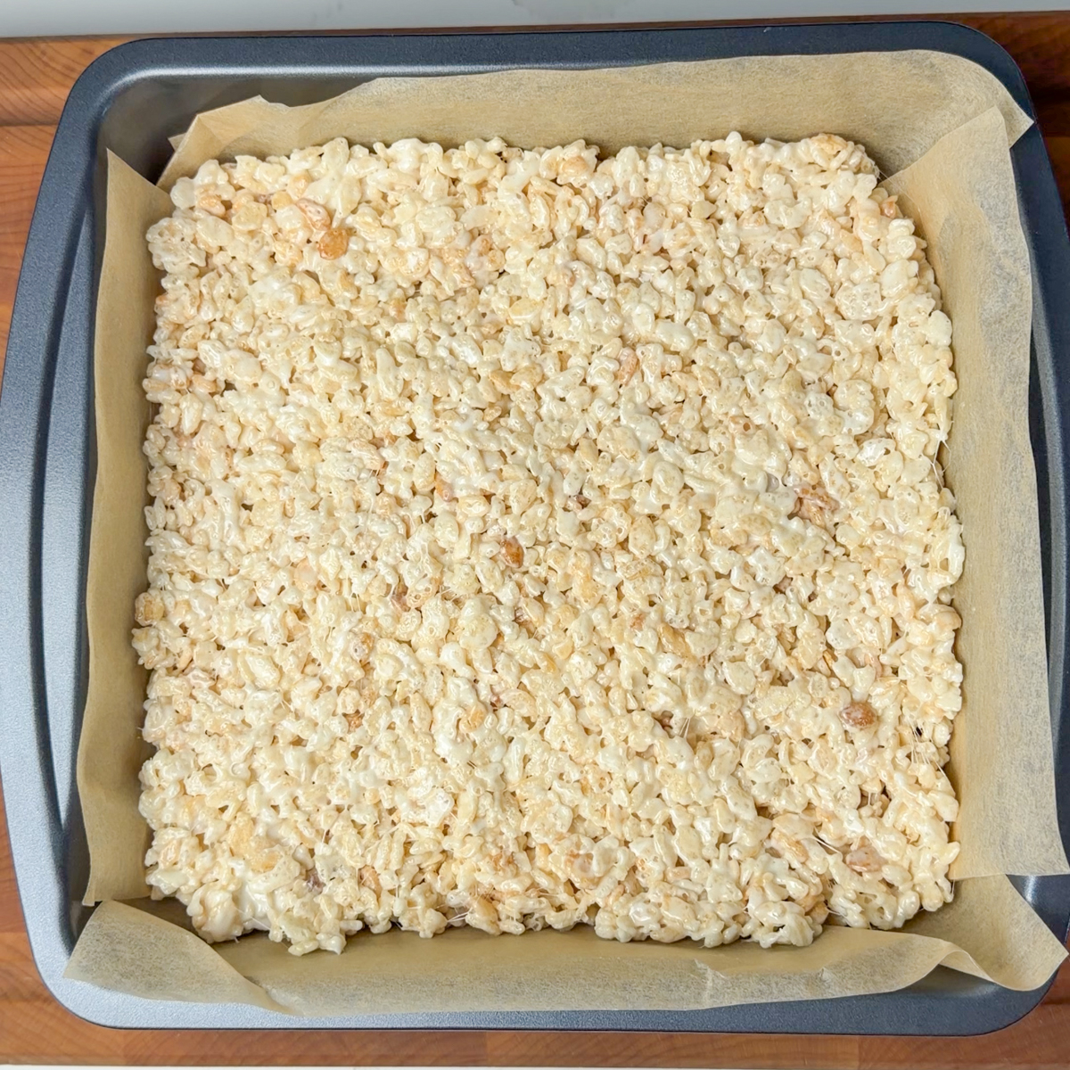 Transfer the mixture to your prepared pan