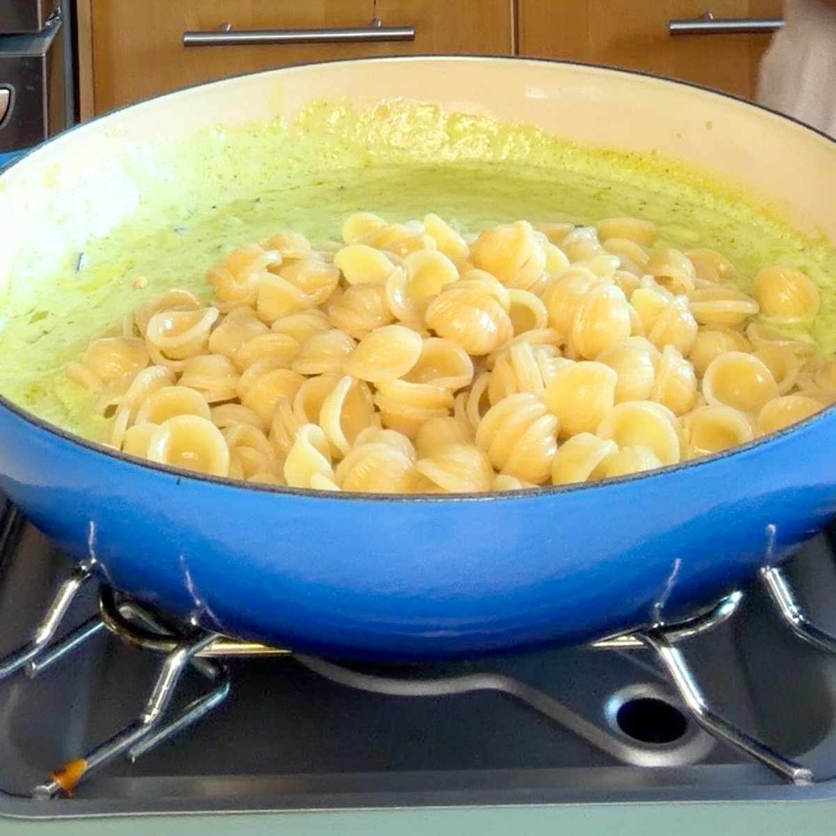 Let the sauce thicken with the spices & add in the pasta!
