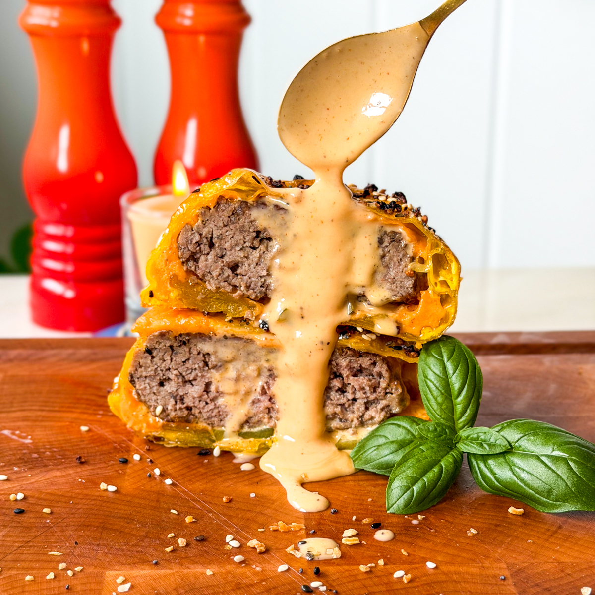 Rice paper burgers