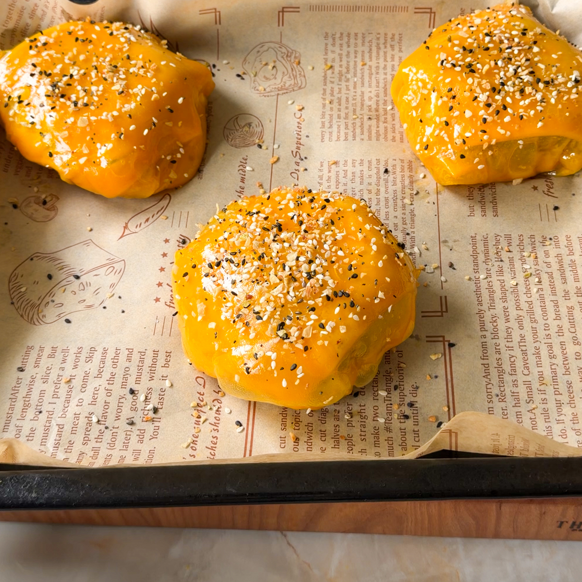 Top with everything bagel seasoning & air fry!