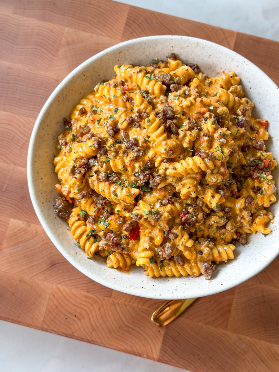 creamy beef pasta