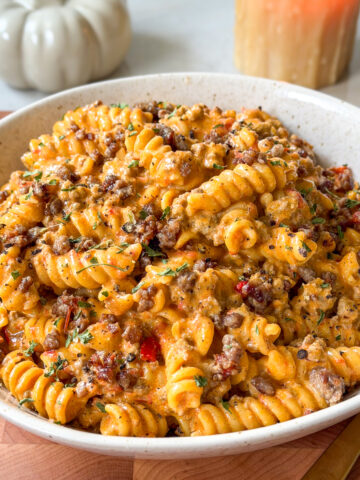 creamy beef pasta