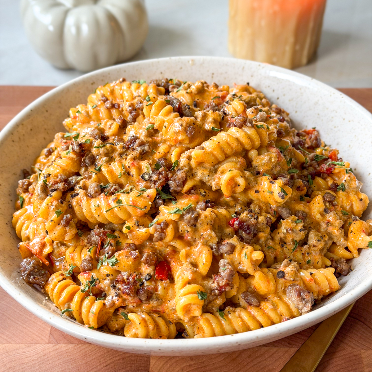 creamy beef pasta