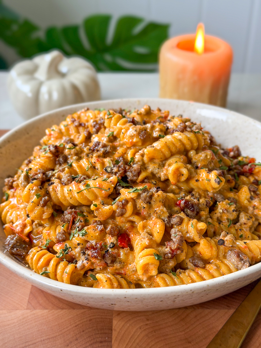 creamy beef pasta