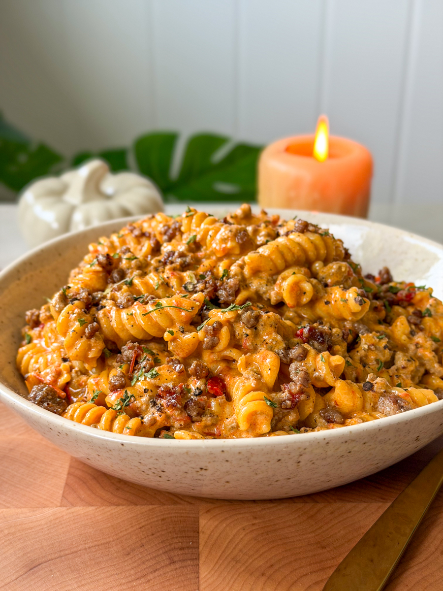 creamy beef pasta
