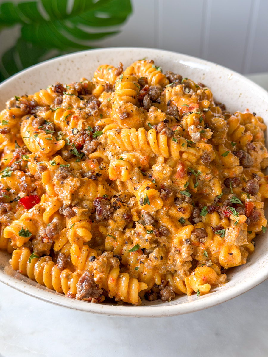 creamy beef pasta